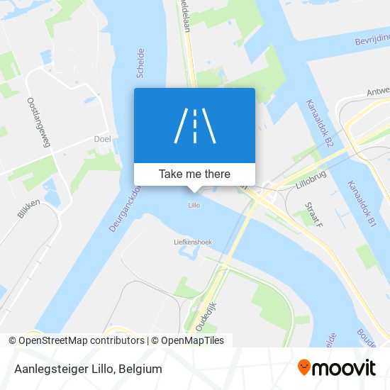 Aanlegsteiger Lillo map