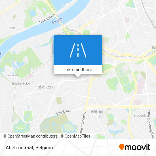 Atletenstraat map