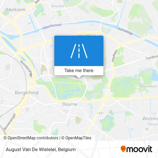 August Van De Wielelei map