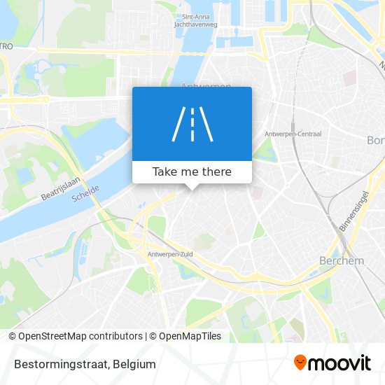 Bestormingstraat map