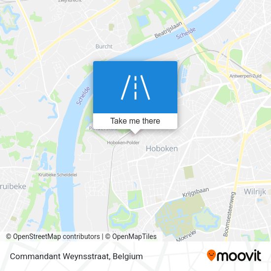 Commandant Weynsstraat plan