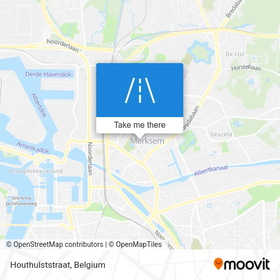 Houthulststraat map