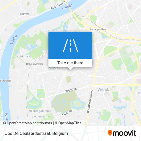 Jos De Ceulaerdestraat map