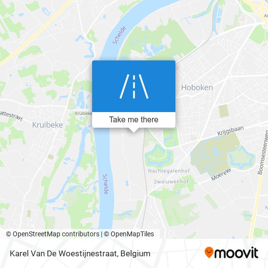 Karel Van De Woestijnestraat map