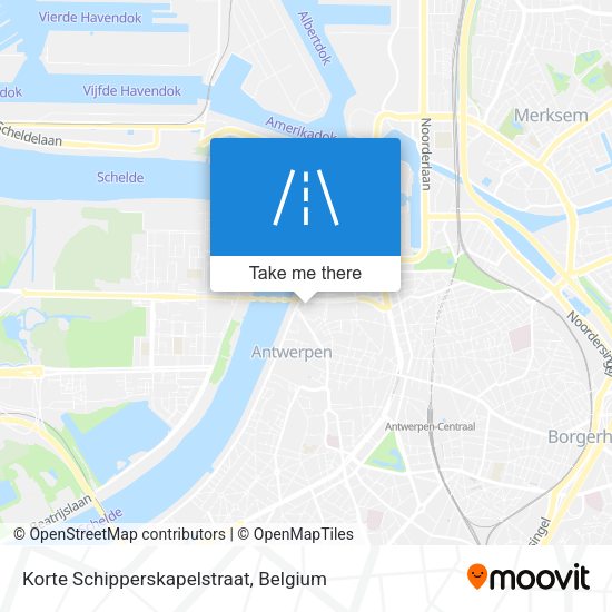 Korte Schipperskapelstraat map