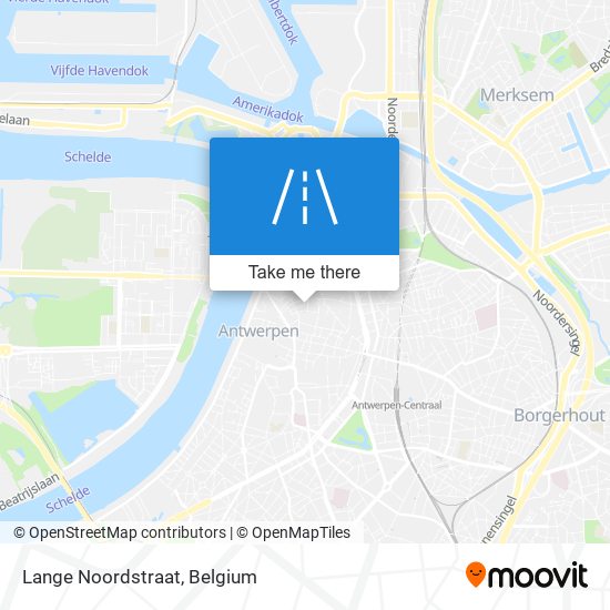 Lange Noordstraat map