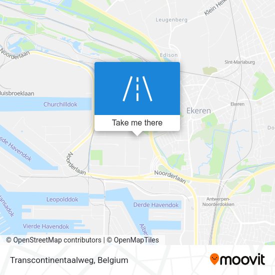 Transcontinentaalweg plan