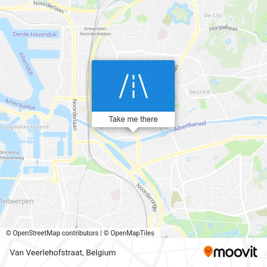 Van Veerlehofstraat map