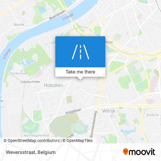 Weversstraat map