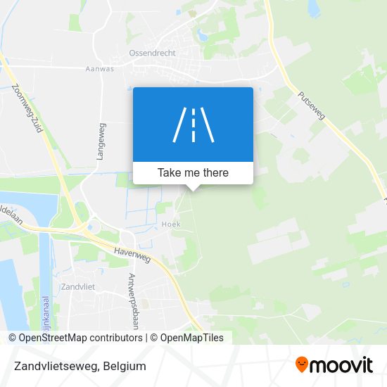 Zandvlietseweg map