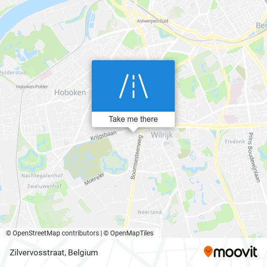 Zilvervosstraat map