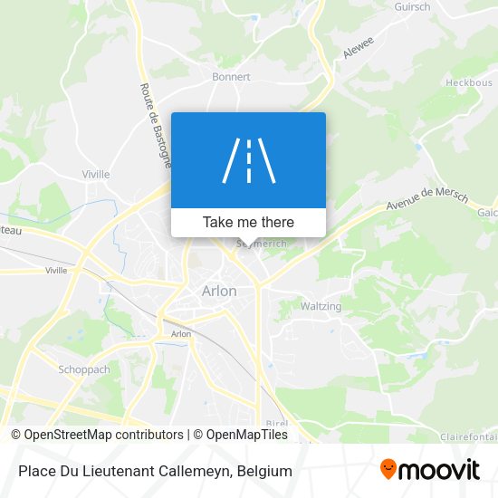 Place Du Lieutenant Callemeyn map