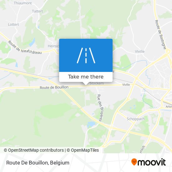 Route De Bouillon map
