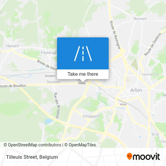 Tilleuls Street map