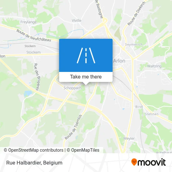 Halbardier Street map