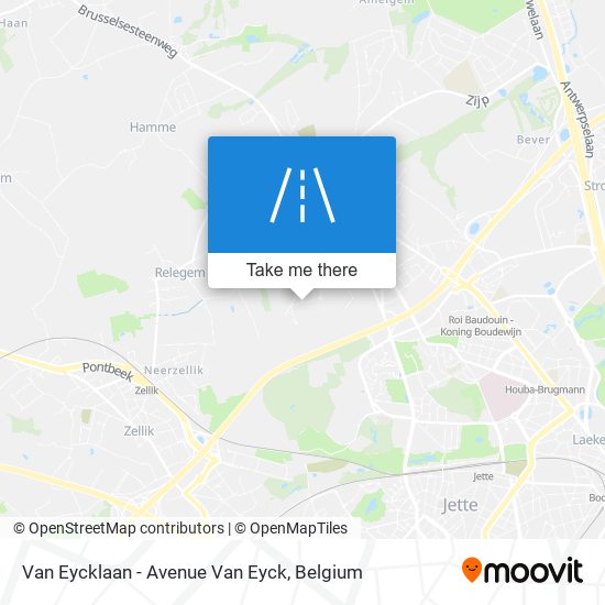 Van Eycklaan - Avenue Van Eyck plan
