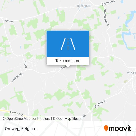 Omweg map