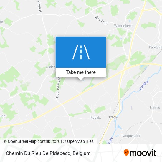 Chemin Du Rieu De Pidebecq map