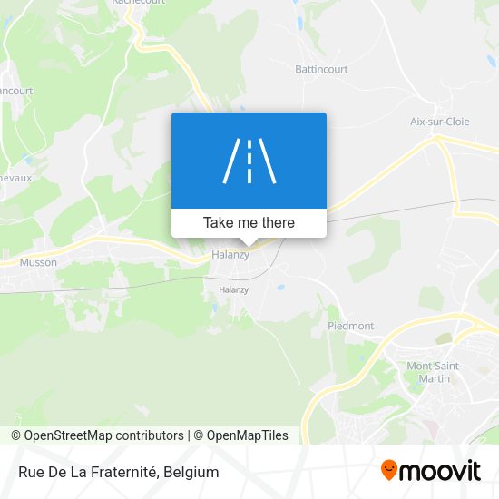 Rue De La Fraternité plan