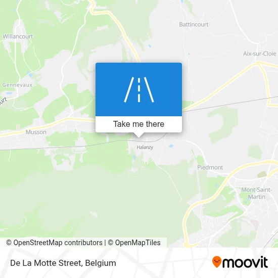 De La Motte Street map