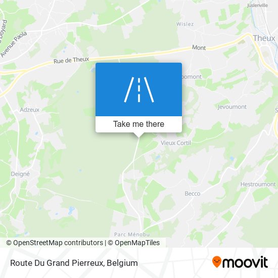 Route Du Grand Pierreux map