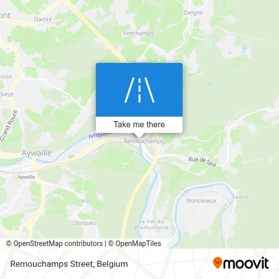 Remouchamps Street map