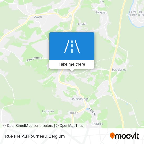 Rue Pré Au Fourneau map