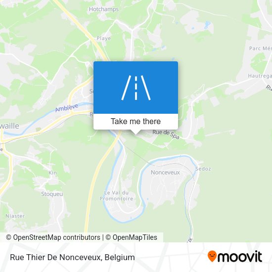 Rue Thier De Nonceveux plan