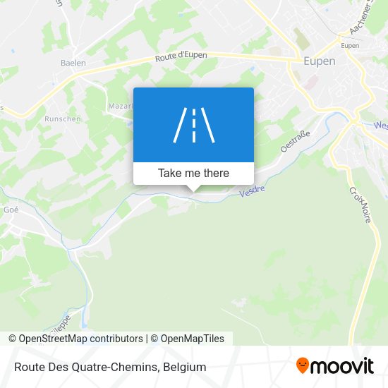 Route Des Quatre-Chemins map