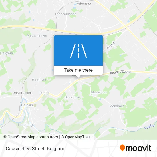 Coccinelles Street map