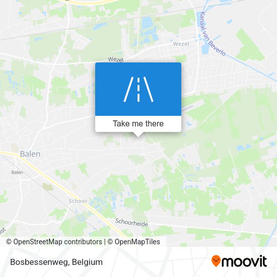 Bosbessenweg map