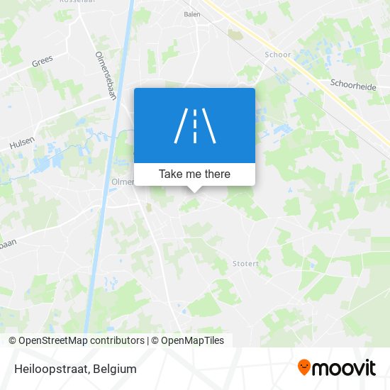 Heiloopstraat map