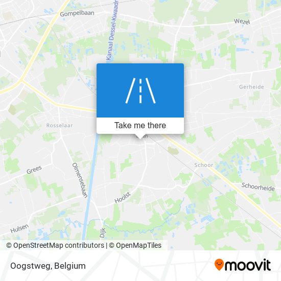 Oogstweg map