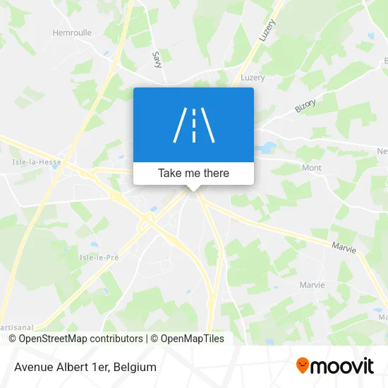 Avenue Albert 1er map