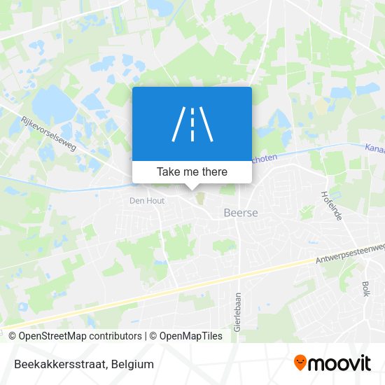 Beekakkersstraat map