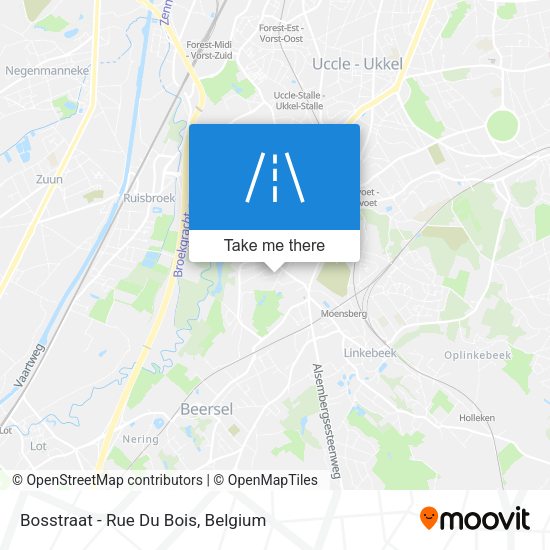 Bosstraat - Rue Du Bois map