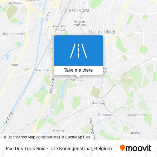 Rue Des Trois Rois - Drie Koningenstraat plan