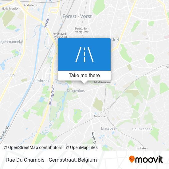 Rue Du Chamois - Gemsstraat plan