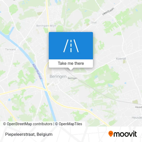 Piepeleerstraat map