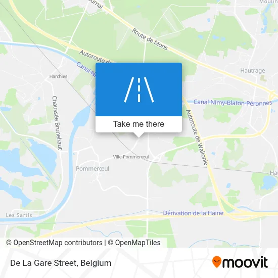De La Gare Street map