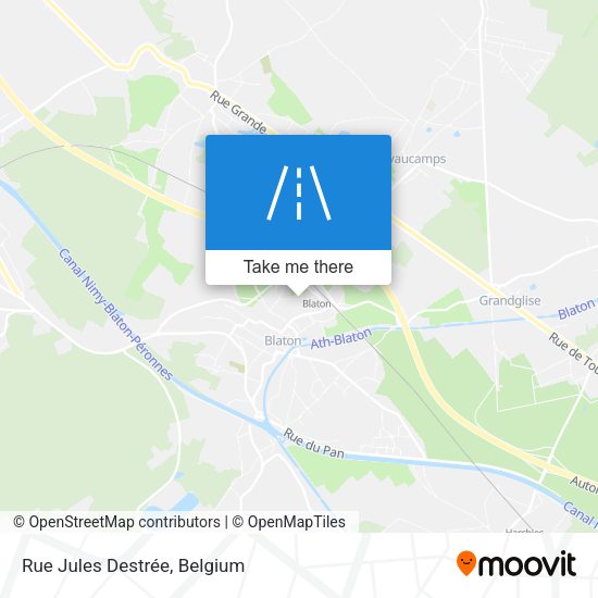 Rue Jules Destrée plan