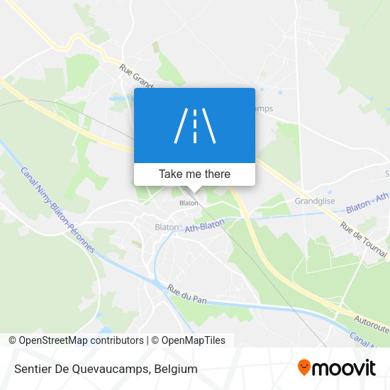 Sentier De Quevaucamps plan