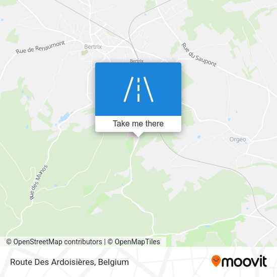 Route Des Ardoisières map