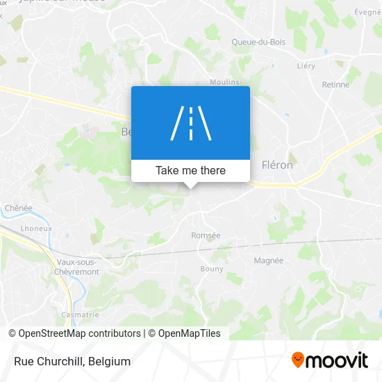 Churchill Street map