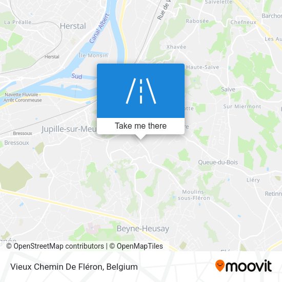 Vieux Chemin De Fléron map