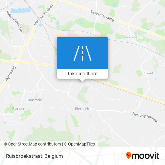 Ruisbroekstraat map