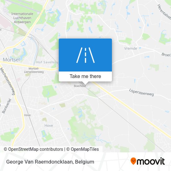 George Van Raemdoncklaan map