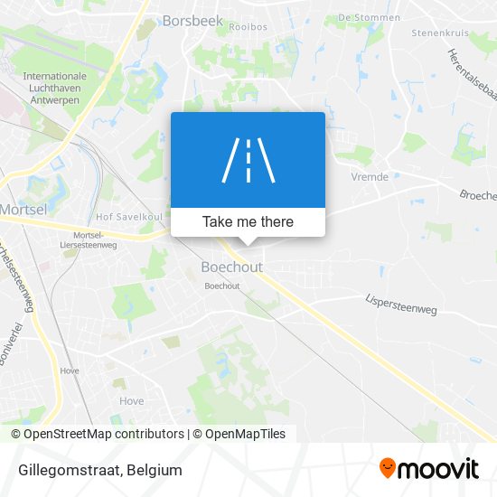 Gillegomstraat map
