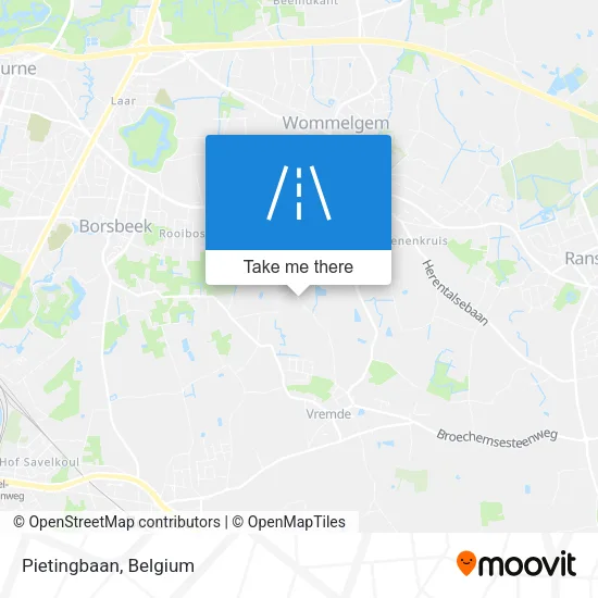 Pietingbaan map