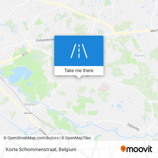 Korte Schommenstraat map